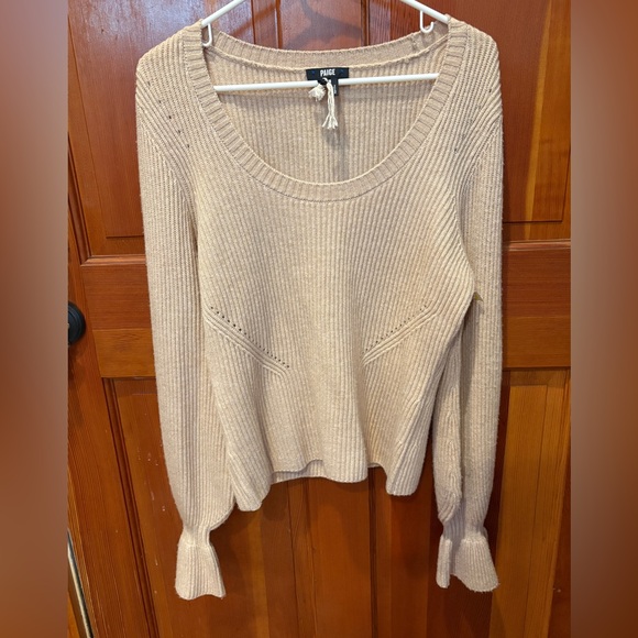 NEW Paige Virtue Scoop Neck Ribbed Sweater - Picture 8 of 15